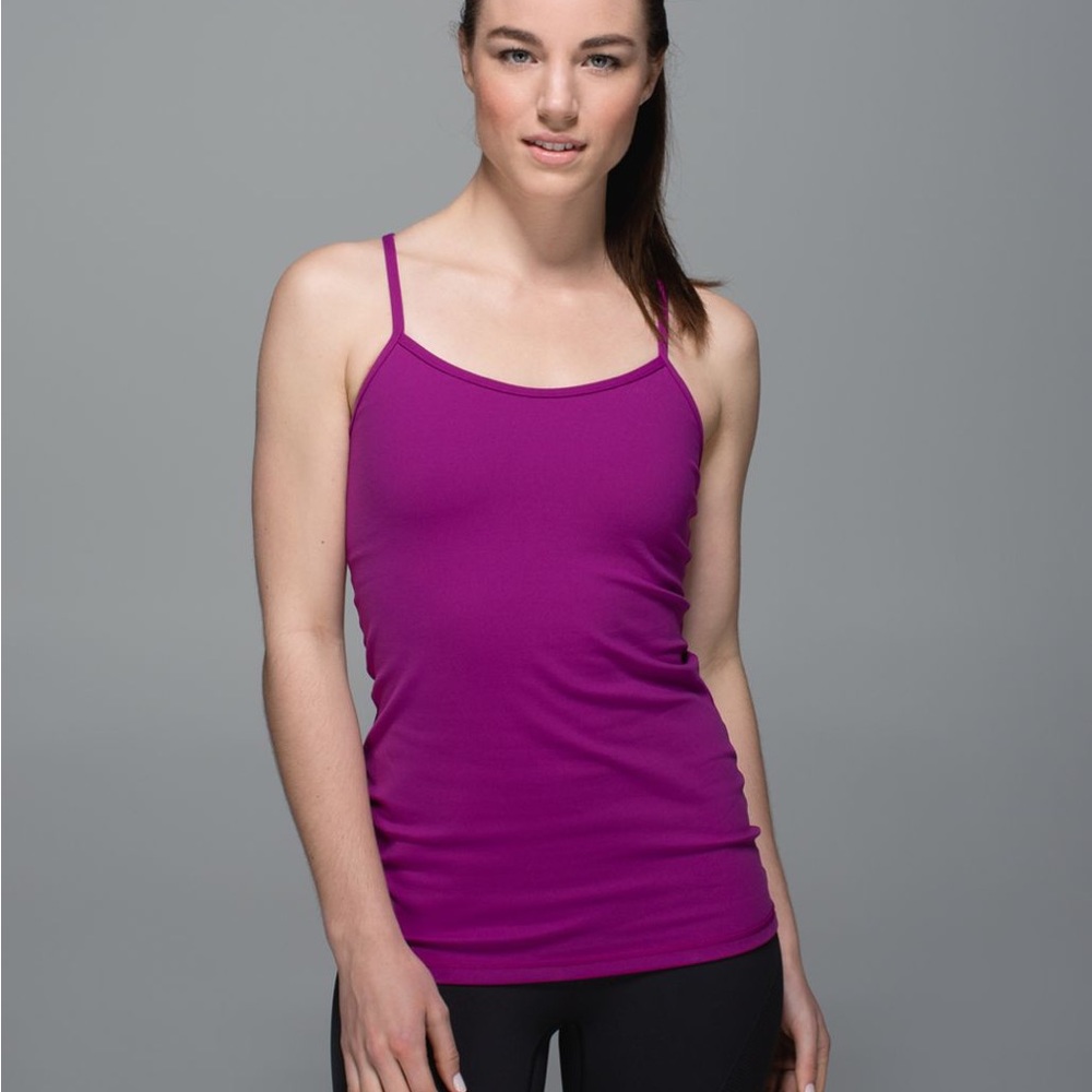 Lululemon Power Y tank top regal plum size 6